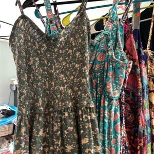 NATURAL LIFE Floral Jumpsuit in Green and Multicolor